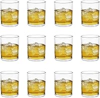 BTGLLAS Set of 12 Old Fashioned Whiskey Glasses 11oz - Dishwasher Safe Rocks Barware for Bourbon, Scotch, Cocktails