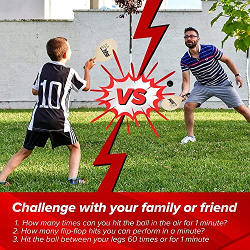 image for Nisha Paddle Ball Game - Smash Ball Set | Premium Set of 2 Smash Racke