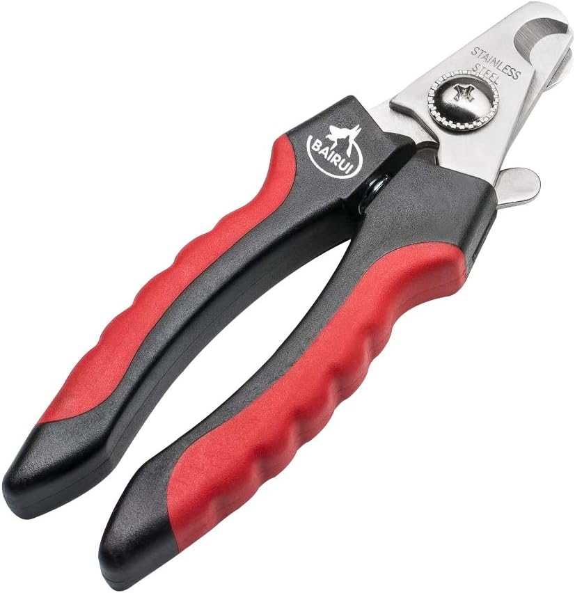 BAIRUI Dog Nail Clippers and Heavy Duty Nail Clipper for Large Dogs,Professional Nail Trimmer for Dogs/Cats,Pet-Nail Trimmer with Safety…