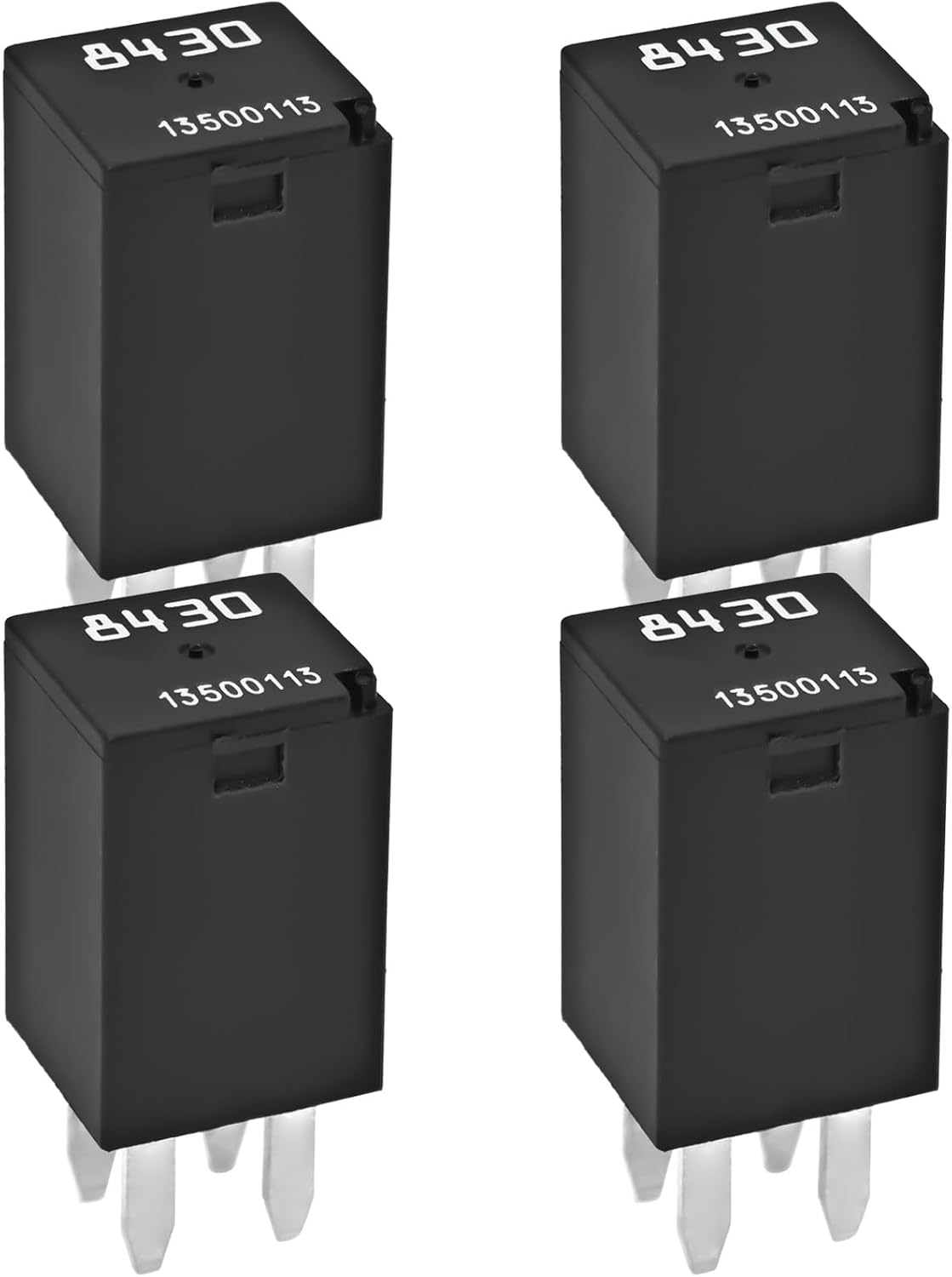 Automotive Relays 13500113 8430 for GM (Pack of 2), Multi-Function 4-Pin Relay Replace 19116962 D1777C MR538851 303-1ah-c-r1