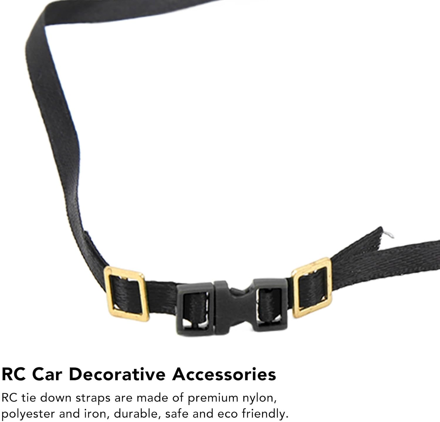 5PCS 1/10 RC Crawler Accessories, Black Length Adjustable Roof Rack Straps, 1/10 Scale Rc Accessories for Rc Cars