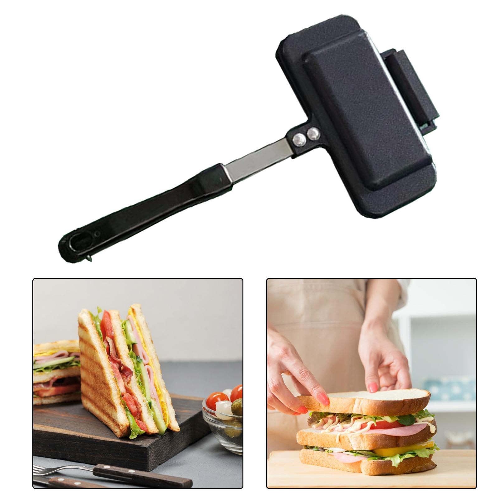 Doppelseitige Bratpfanne, Sandwichmaker, Grillkäse Maker, Sandwich Backblech