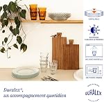 Duralex Picardie Glass Tumbler Set - 250ml - 4pc - Rose - Glass Water Wine Whisky Gin Juice Cocktail Drinking Glassware Cup Set