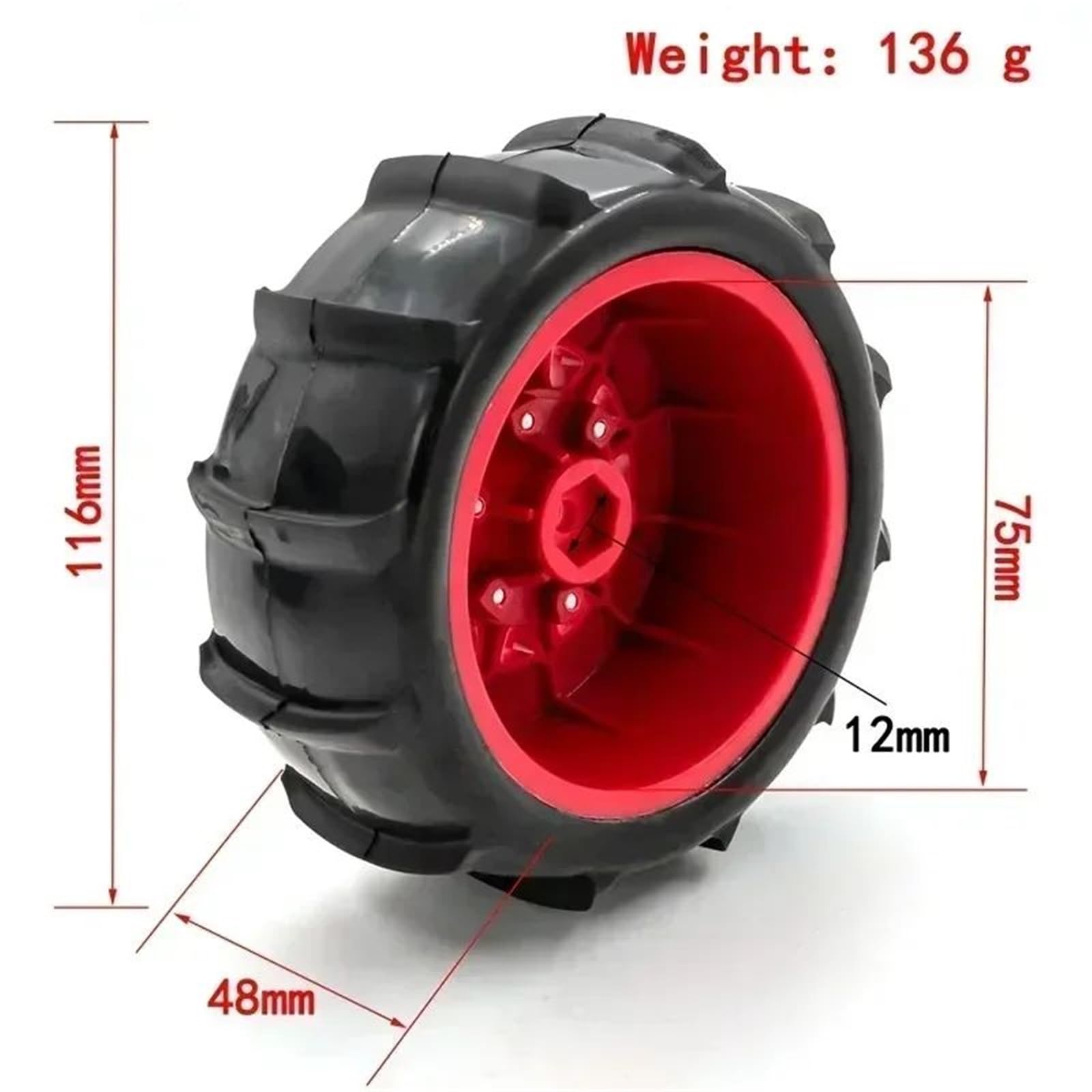 Pneumatici Sabbia Carta Corta 116Mm 12/14/17Mm Adattatore Materiale Speciale Per Trax Per Slash Per Huanqi 727 Per E-Revo 1/8 1/10 RC Auto Ricambi Modellini RC