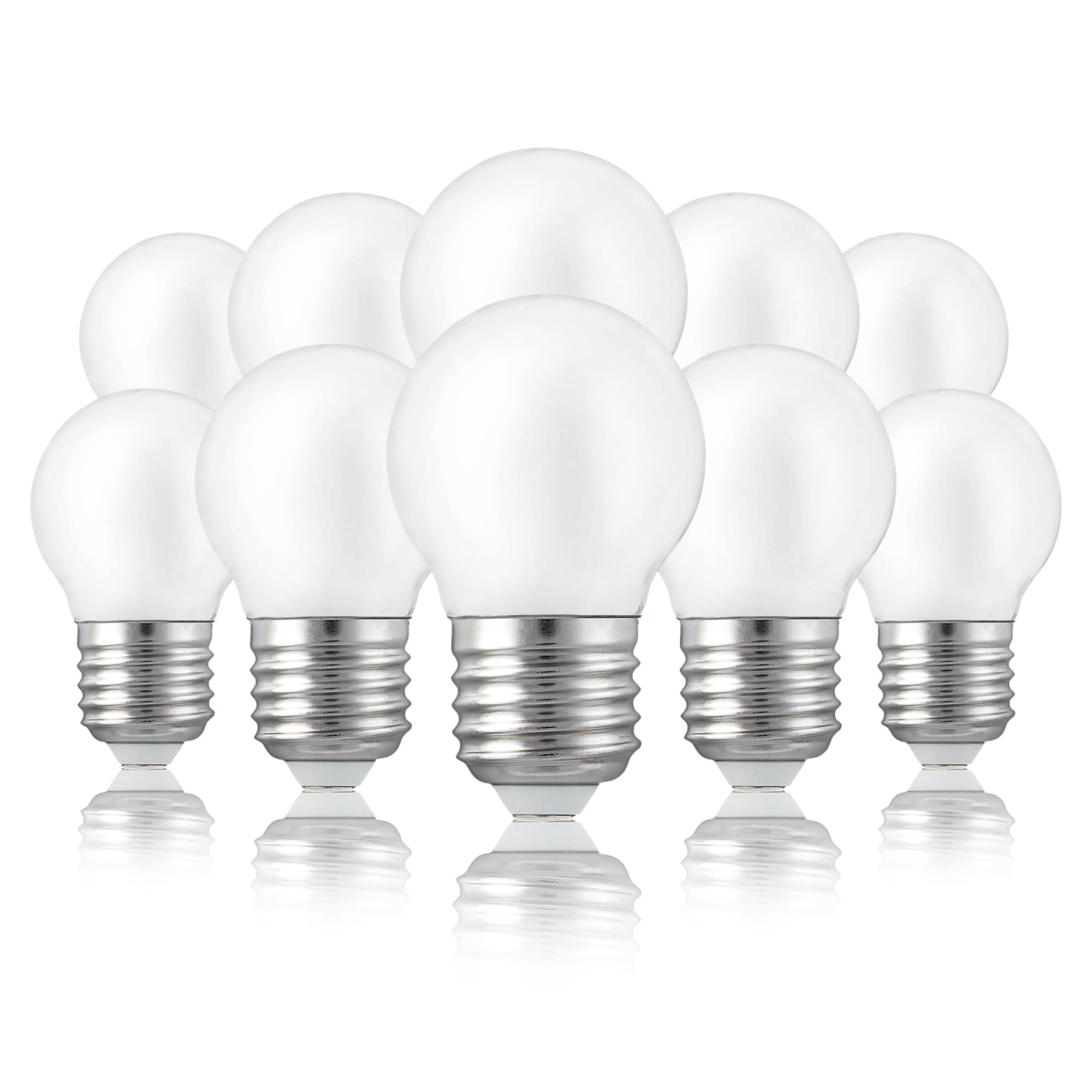 Hellum 209211 żarówka LED, filament E27, ciepła biel 2700 K, 4 W, matowa, 10 sztuk