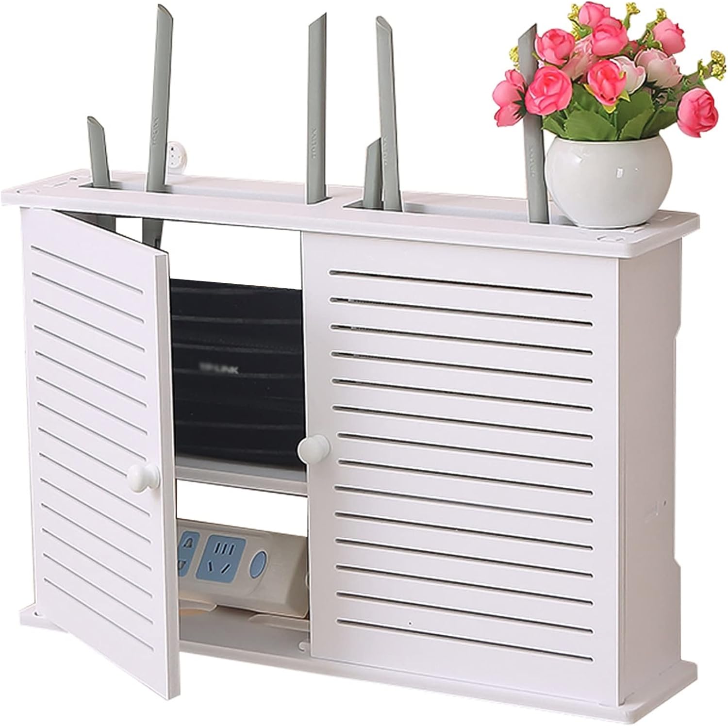 Floating Shelf,WiFi Router Modem, MultiFunction Storage