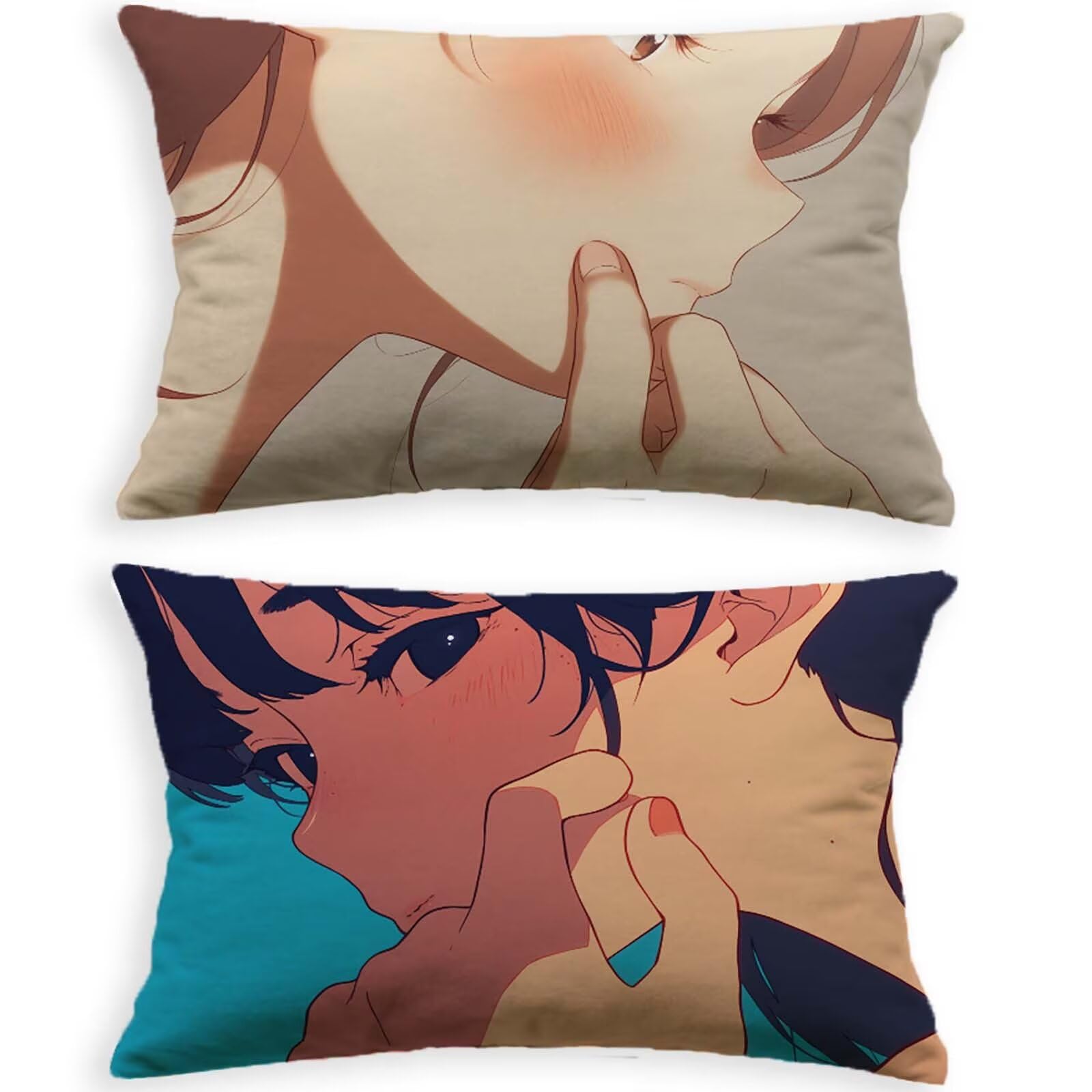 Housse de coussin en velours avec fermeture éclair invisible O-73P