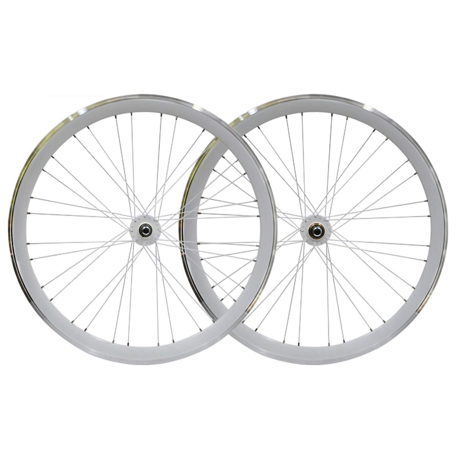 Set Di Ruote For Bici Anteriore E Posteriore 700C, Cerchio In Lega Di Alluminio A Doppio