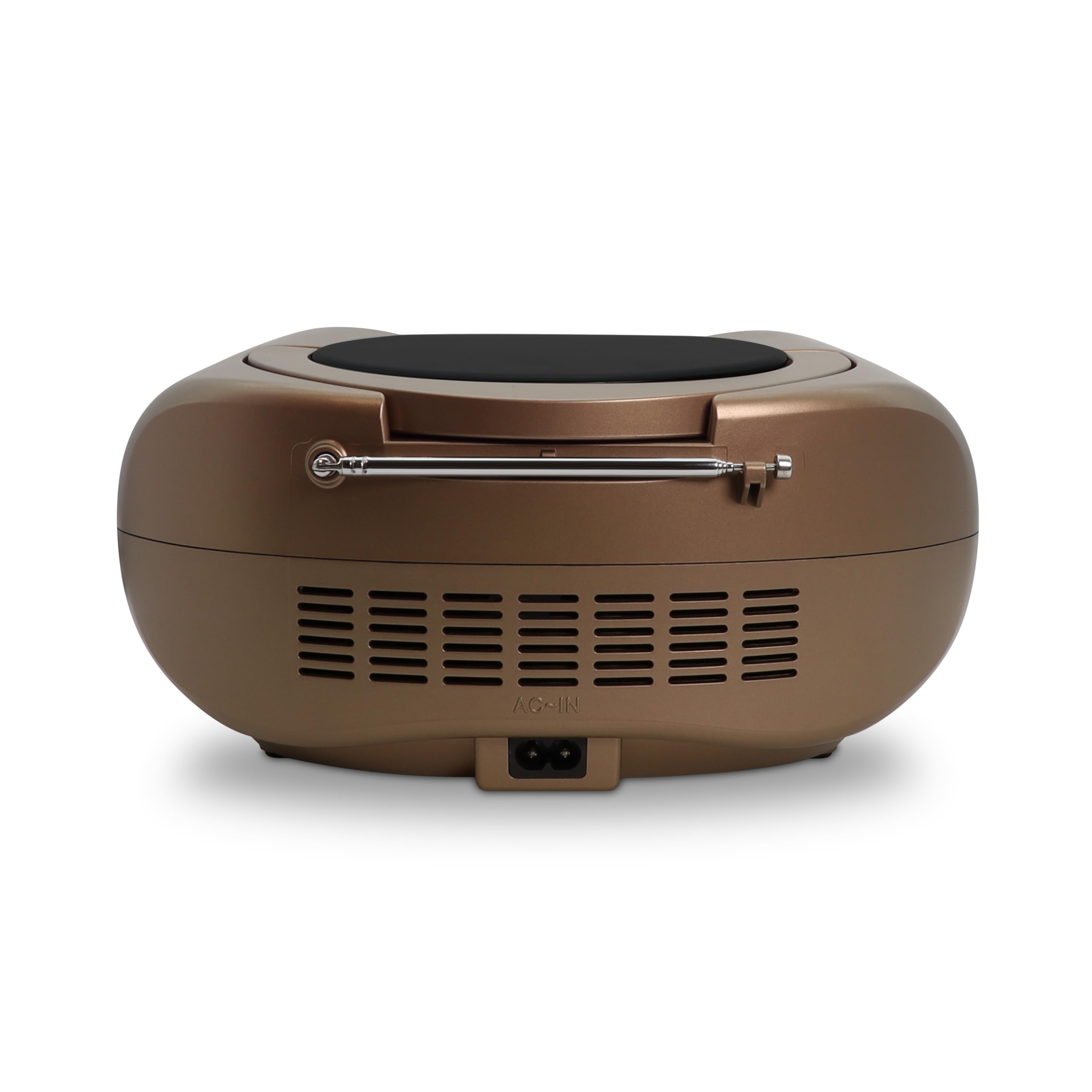 Lettore CD Copper & Black con radio FM, porta USB, funzione Sleep e ID3