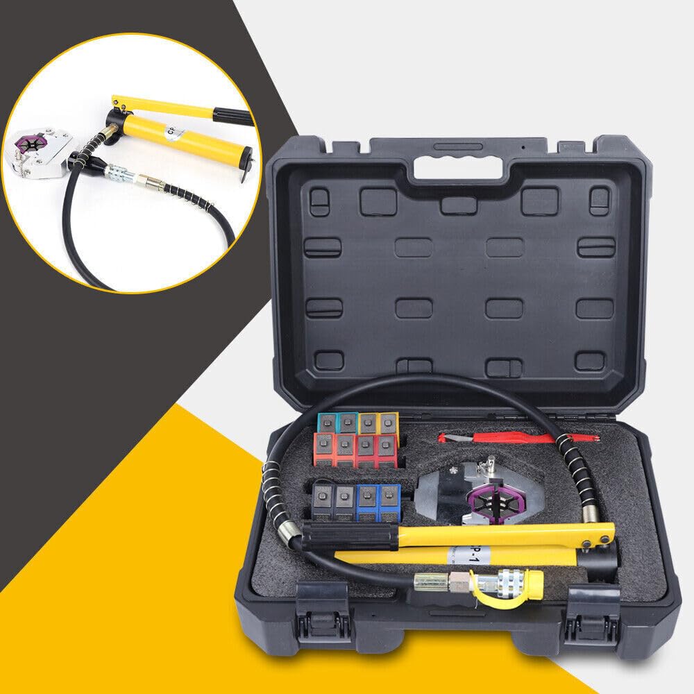 Pinza crimpatrice idraulica,aria condizionata automobilistica tubo pressione pressa crimpatura strumento idraulico pinza crimping kit pressa