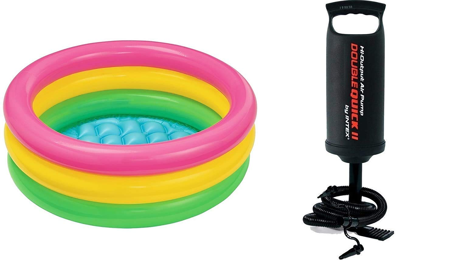 Inflatable Swimming Pool with Hand Pump, 2ft (Multicolour)-image-14