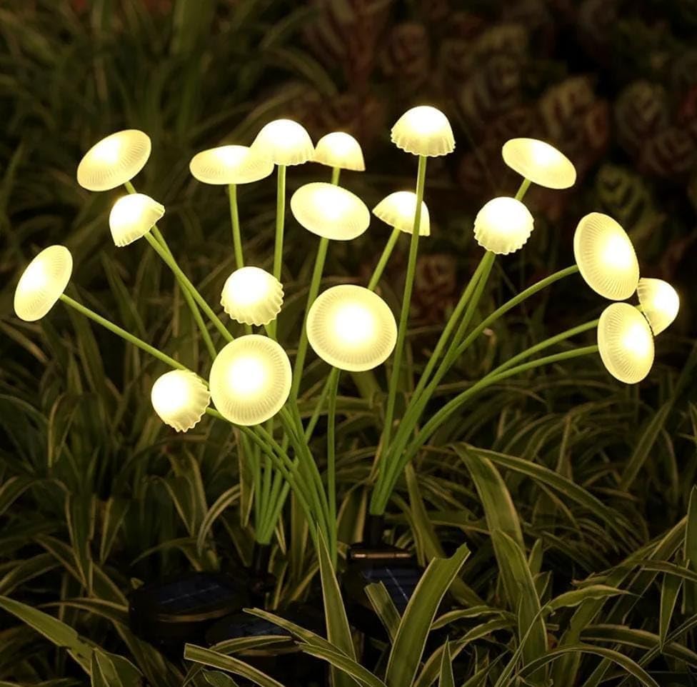 Solar Mushroom Garden Lights - Magical Wind-Swayed Solar Lights Outdoor, IP65 Waterproof LED Fairy Lights, Whimsical Backyard Landscape Ornaments & Walkway Decor-2PCS-image-36