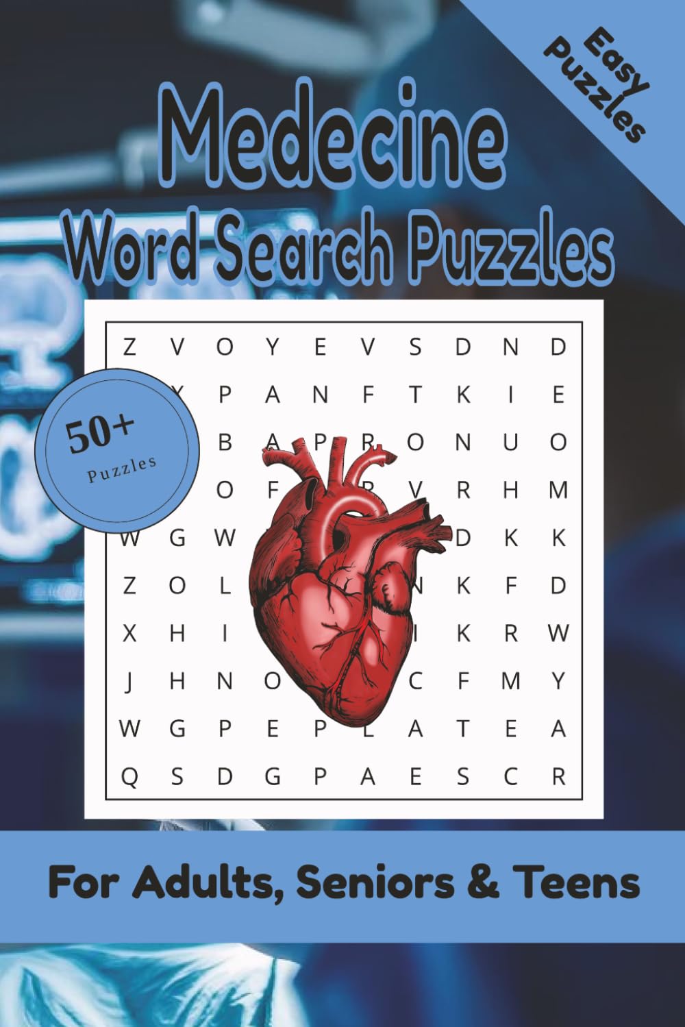 Medicine Word Search Puzzle: 50+ Puzzles Word Search Easy to Read about Medicine and More | 6x9 inches, 110 pages | Gift for Medicine & Doctor Lover