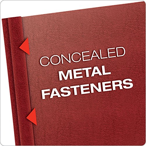 Oxford Premium Clear Front Report Covers, Red, Letter Size, 25 Per Box (58811) #TOP3