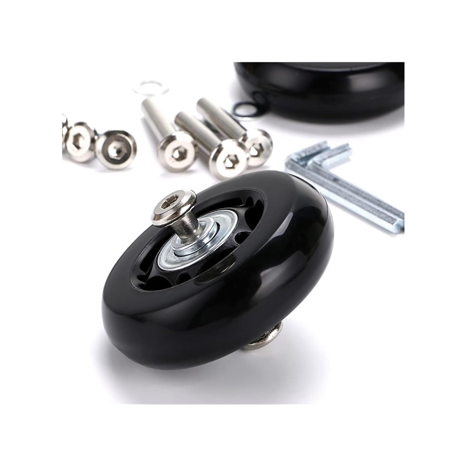 60 mm x 18 mm koła zamienne do walizek bagażowych, gumowe kółka obrotowe kółka kółka kółka zestawy naprawcze, 1 4