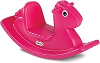 Little Tikes Magenta Small Rocking Horse - Sturdy Safe Ride-On Toy for Toddlers, Indoor Outdoor Play