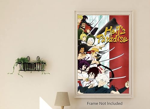 Miniatura 6 de XIHOO Hell's Paradise - Póster de Jigokuraku para decoración del hogar, arte de pared de 11 x 17 pulgadas (11.0 x 16.9 in), regalo sin marco