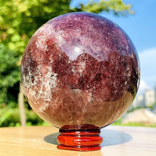 Quartz fraise original en boule de cristal à offrir pour un anniversaire