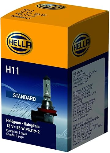 Vista 2 de HELLA Bombilla H11 H11 12V 55W Pgj19-2 T4 (paquete de 2)