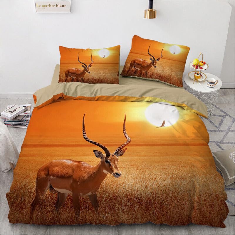 Housse de couette enfant 90x190 orange et mouton pour des nuits douillettes