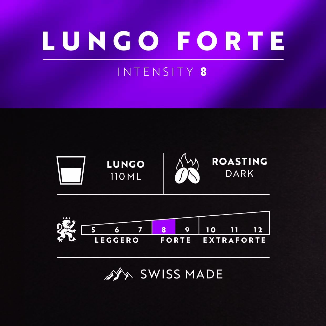 Café Royal Lungo Forte 50 Nespresso Pro kapsułki kompatybilne (intensywność 6/10), 1 opakowanie (1 x 50 padów)