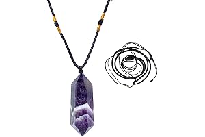 Runyangshi Dream Amethyst Healing Crystal Pendants: Radiance and Serenity