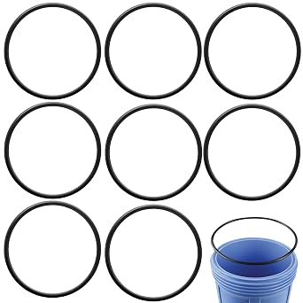 8 Pack W34-OR Water Filter Housing O-Ring Replacement Compatible with American Plumber 152030 & Pentek 151120, Whole House Water Filter O Rings for Culligan OR-34A HF-150 HF-360A Housing Seal Gasket