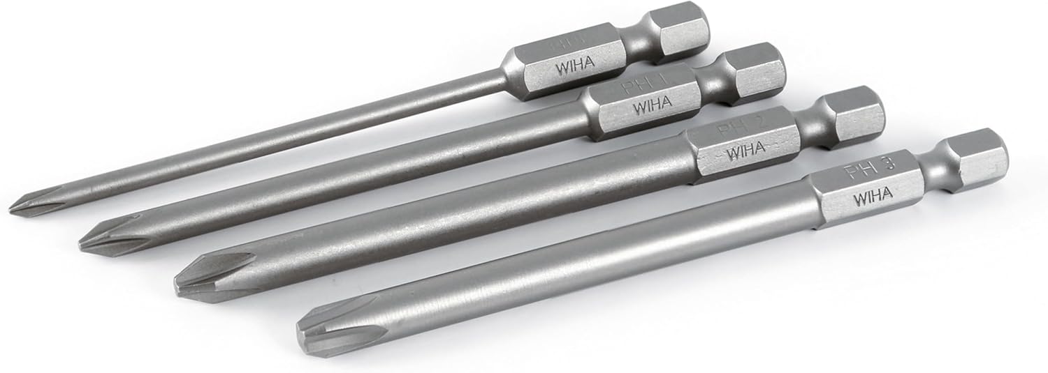 Wiha 76094 4 Piece Phillips Power Blade Set