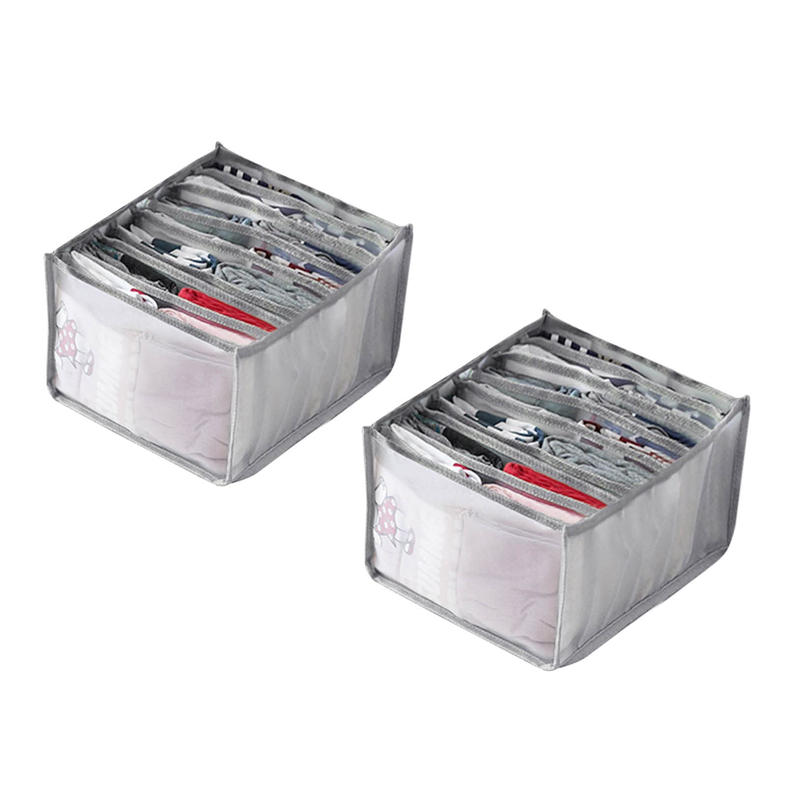 SFATT Closet Bins with Lids Bag Storage Clothes Compartment Mesh Compartment Box Storage Trouser Box Drawer Housekeeping & Organizers College Clothes Organizer