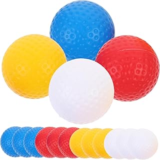 KOMBIUDA 16pcs Hollow Golf Ball Exercise Supply Golf Practicing Balls Plastic Golf Balls Practice Child Pp Plastic Hollow Ball Nonporous Golf Hitting Ball Training Golf Balls Golfing Ball