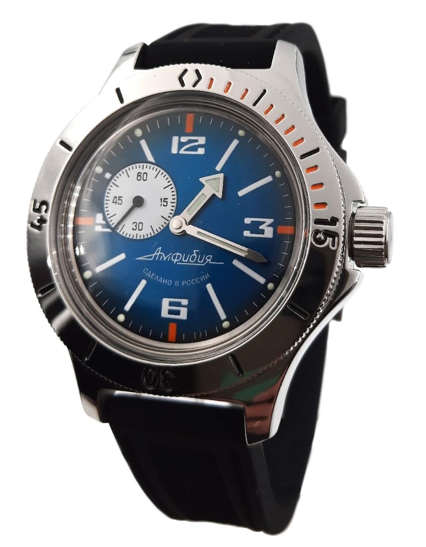 Original Mens Watch Amphibia 12072B Mechanical Self-Winding Water Proof 200m