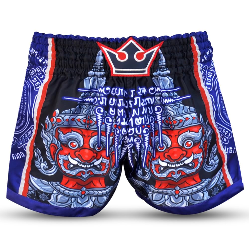 Buddha Fight Wear Pantalon rétro Premium Fantasy. Spécialement conçu pour l'entraînement et la compétition de kick boxing, Muay Thai, K1, boxe