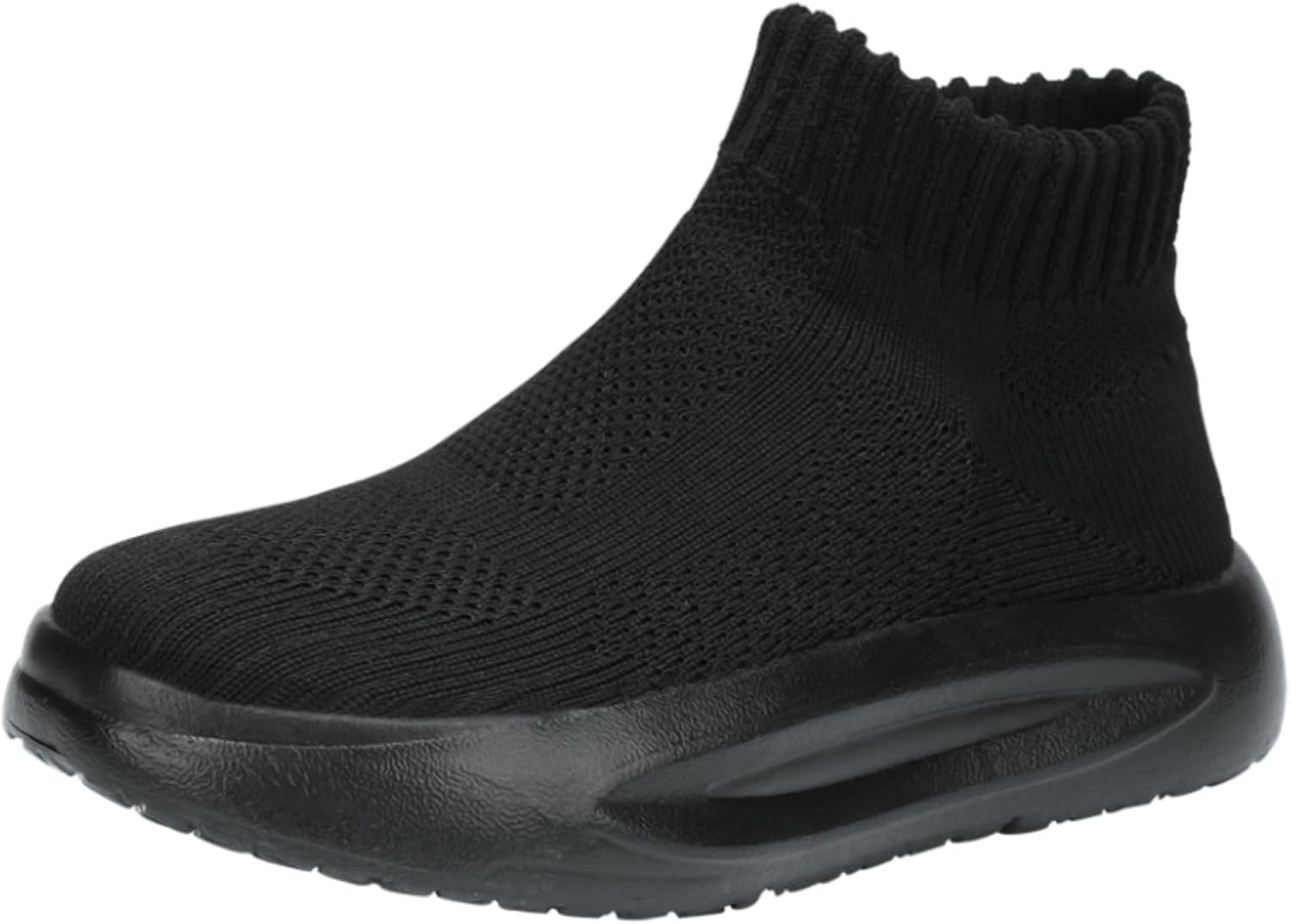 LLTMALL Kids' Slip-On Sneakers Breathable Knitted Mesh Athletic Shoes for Boys Girls