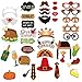 38PCS Thanksgiving Day Photo Booth Props Colorful for Festival Party Supplies,Turkey Creative Decorations Kit by Friday Night