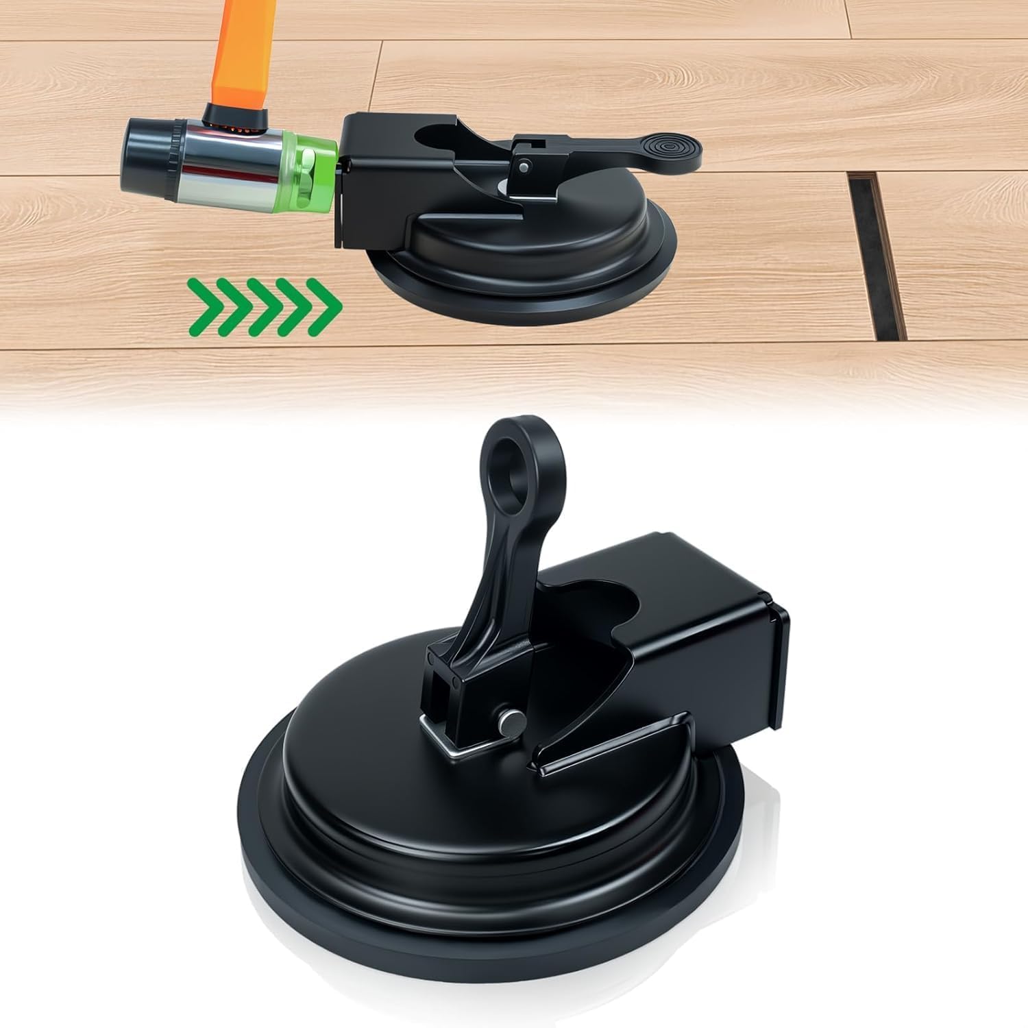 Floor Gap Fixer Tool, Flooring Tools for Fixing Gap, Iron Heavy Duty Suction Cup Flooring Gap Repair Tool, Wood Plank Grabber Floor Fix Pro for Smooth Plank Gap Fix