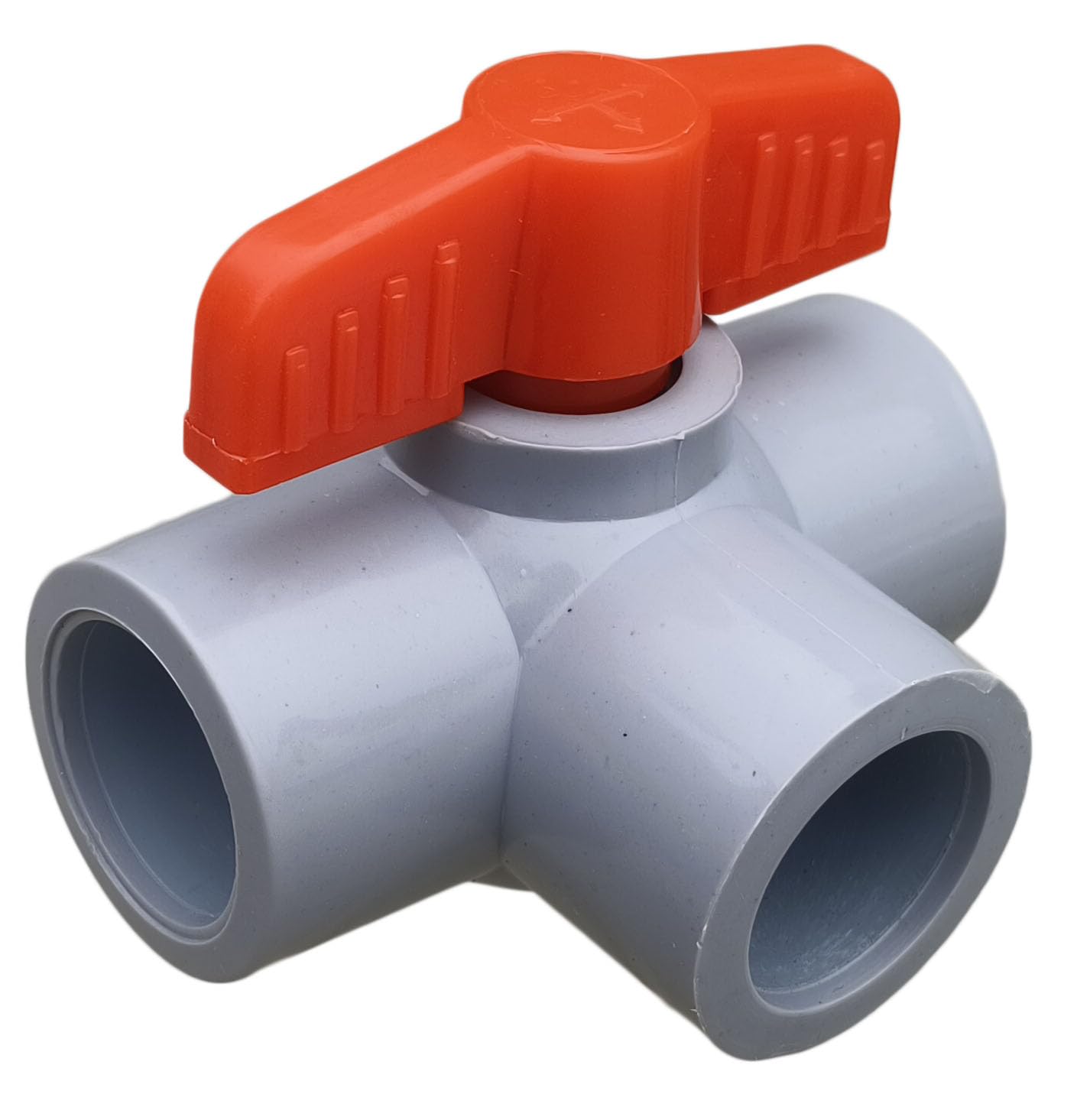 ESEKSAFAR PVC Plain T-Way Ball valve (GRAY) (3/4" Plain T-way Ball valve)-picture-13