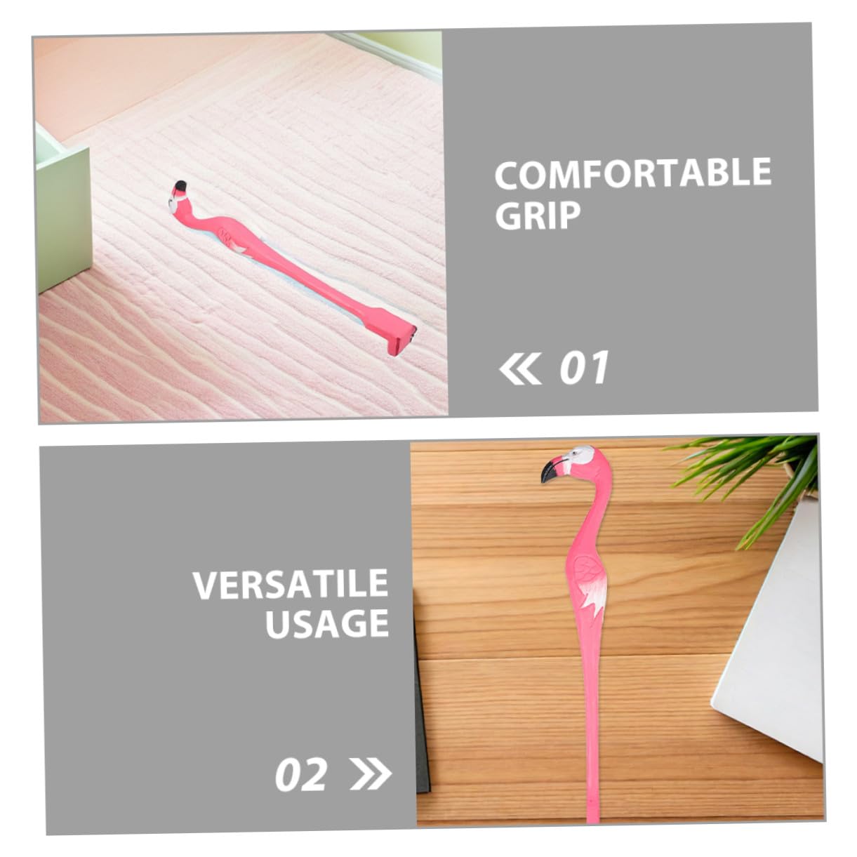 Yardenfun 2 Piezas Rascador de Espalda de Madera con Mango Diseño Artístico Forma de Animal para de Picazón Corporal Herramienta Portátil y Duradera para Hombres y Mujeres