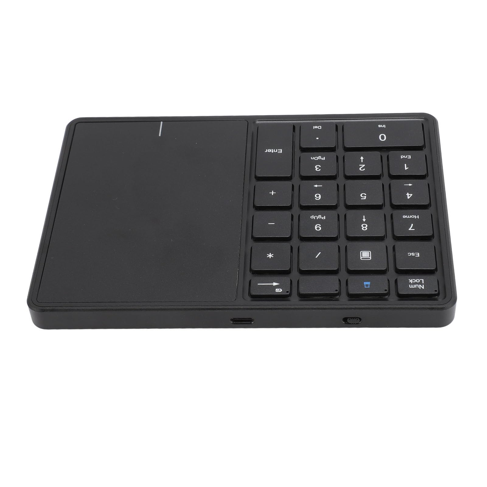 XUMIUZIY Tastierino Numerico, 22 Tasti modalità Doppia Bluetooth 4.2 Tastierino Numerico Wireless con Touchpad, Tastiera Numerica Esterna Sottile per PC Desktop Portatile (BLACK)