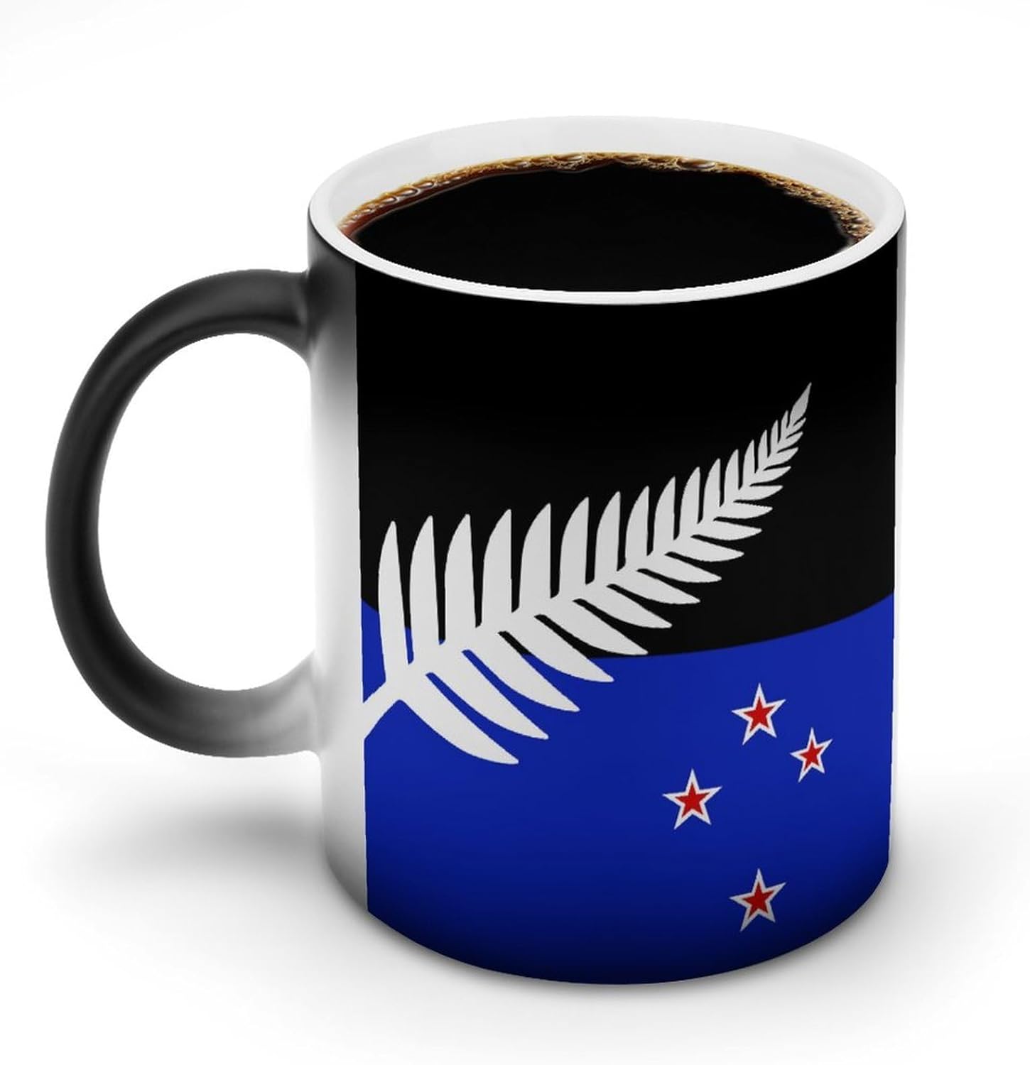 Flag of New-Zea-land Funny Color Changing Coffee Mug Ceramic Magic Cup Personalized Discoloration Tea Mugs