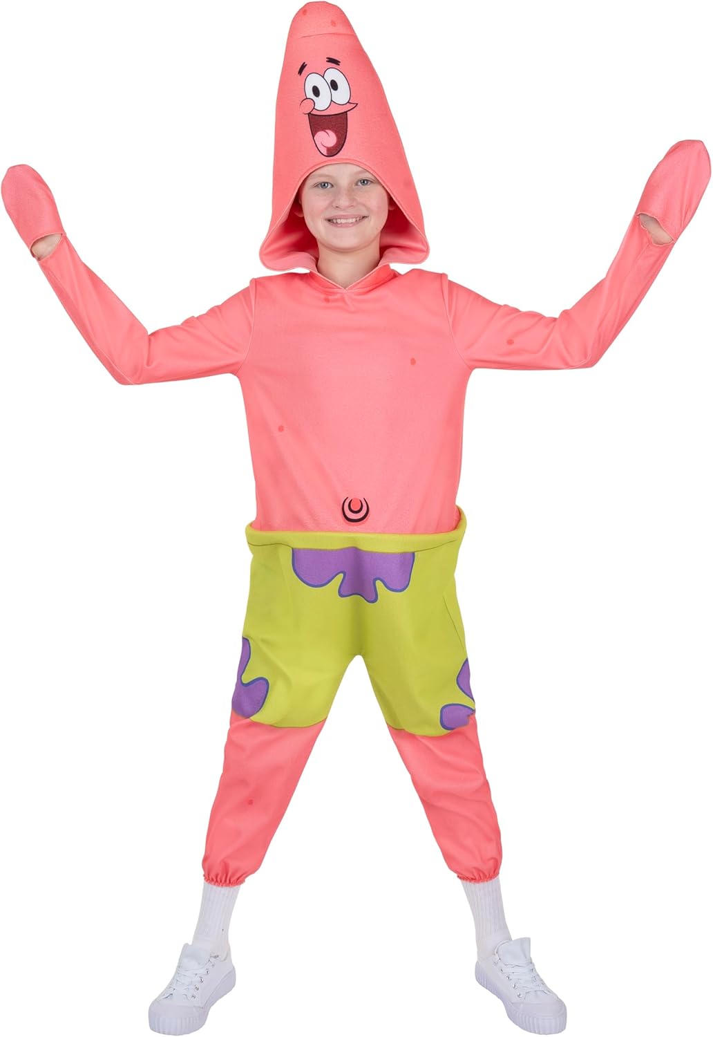 SpongeBob SquarePants Patrick Official Youth Onesie Halloween Costume - Premium Quality Onesie Jumpsuit L (12-14)