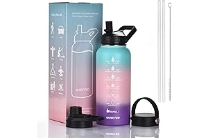 Hydrate, Stay Motivated with 32oz Time Marker Water Bottle