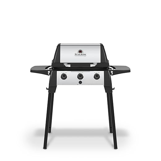 Broil King 952654 Porta-Chef 320 Portable Gas Grill, 1-Burner, Stainless Steel & Black