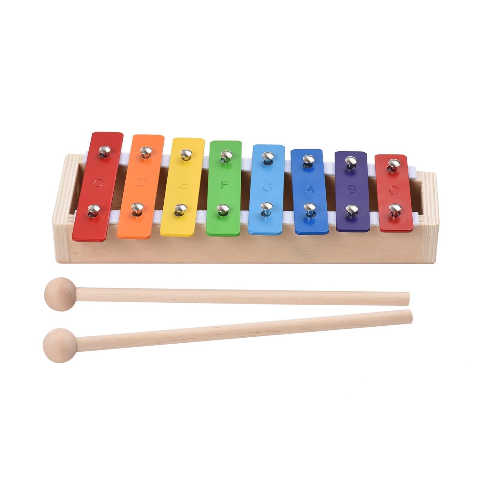 8 Keys Compact Size Xylophone | Glockenspiel con legno