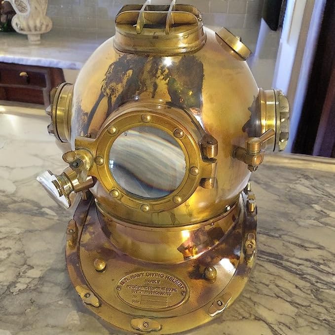 Scuba Diving Helmet | US Navy Mark V Divers Helmet | Deep Diving Helmet Home Decor