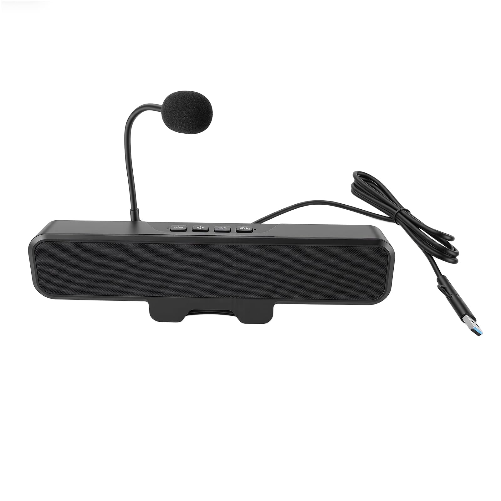 Annadue Altoparlante per Computer USB con Microfono, Altoparlanti Monitor per PC, Altoparlante per Conferenze e Microfono per Chiamate in Ufficio a Casa, per Zoom, Teams, Skype, PC,