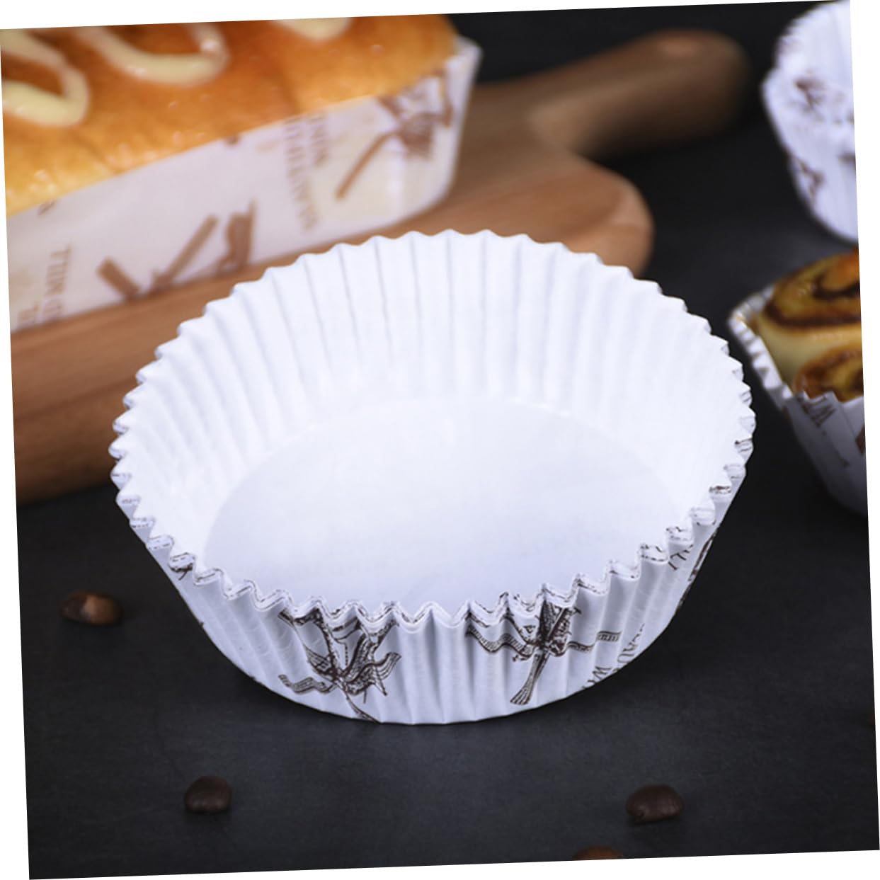 Pirottini per Torte 200 Pezzi in Carta, Bianco per Forno