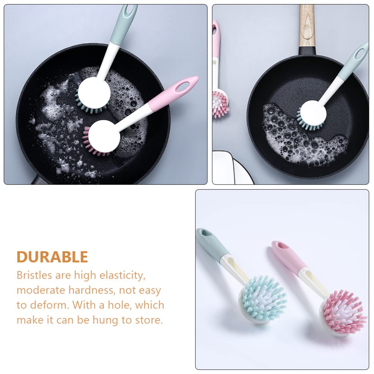 FRCOLOR 6piezas Cepillo De Limpieza De Cocina Multifuncional Herramienta para Fregadero Olla y Aleatorios