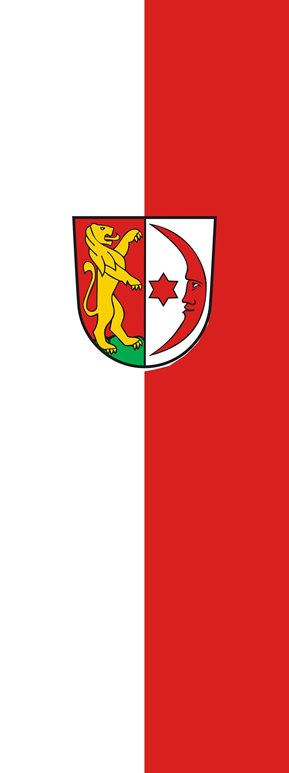 Drapeau Mengen de 6m² avec format portrait géant 400x150cm pour mât