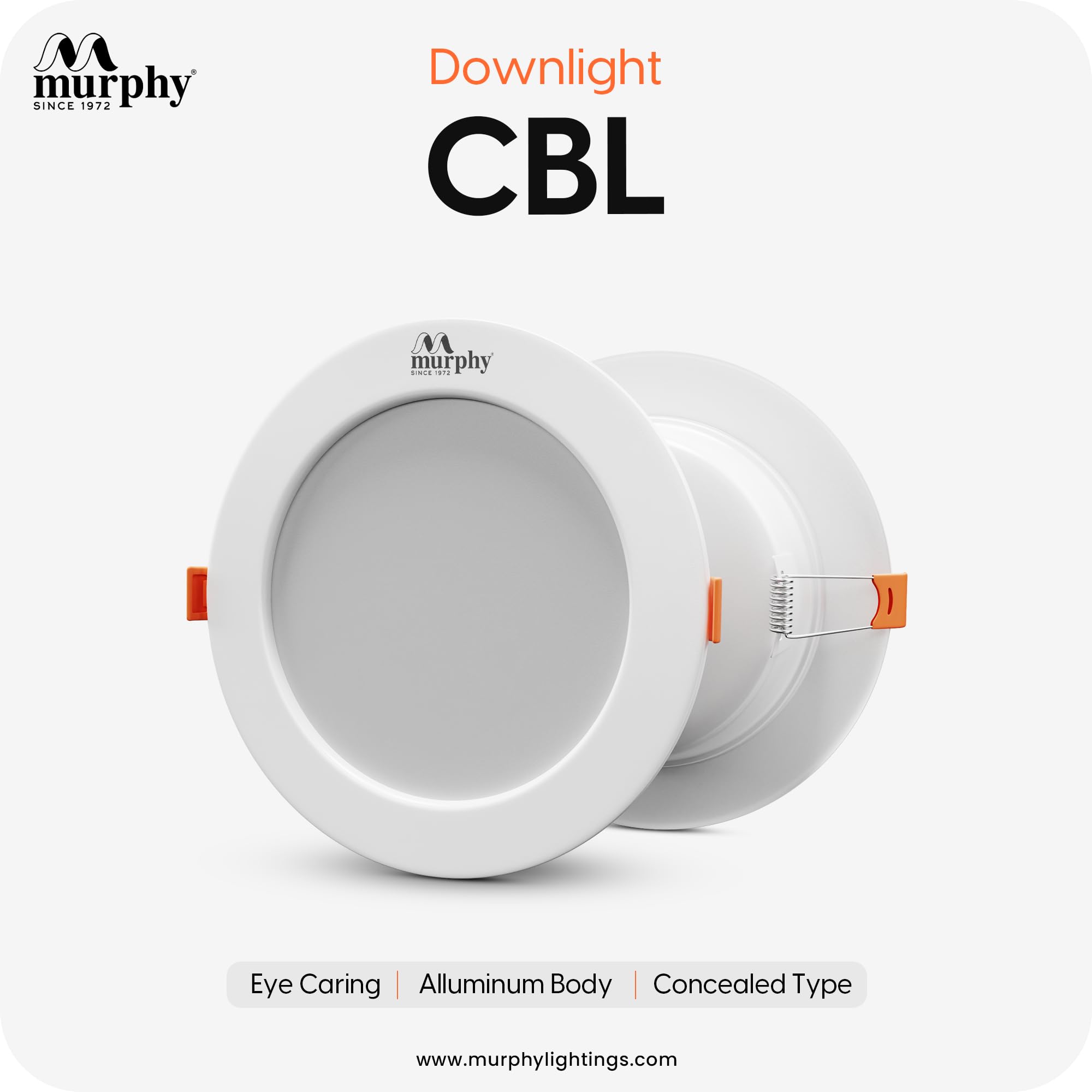 Murphy 9W LED Cool White CBL Round Panel Conceal Box Down Light, Pack of 6 1