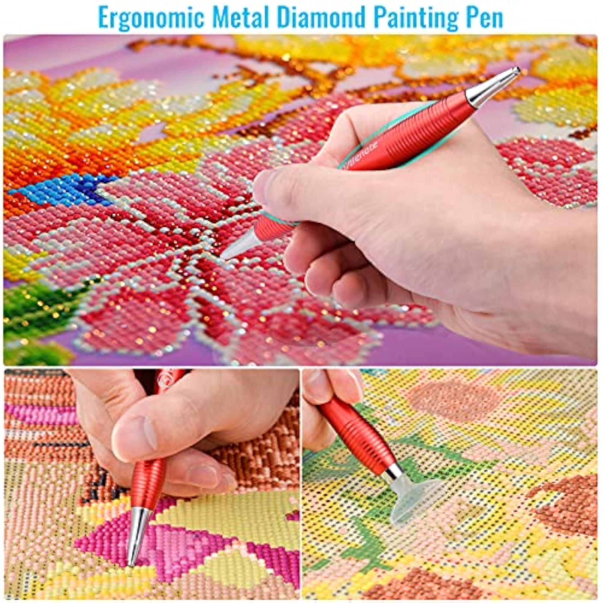 Ergonomic Diamond Art Painting Pen with Multi Replacement Heads
